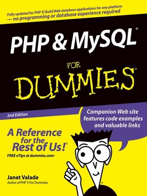 cover image of PHP and MySQL for Dummies